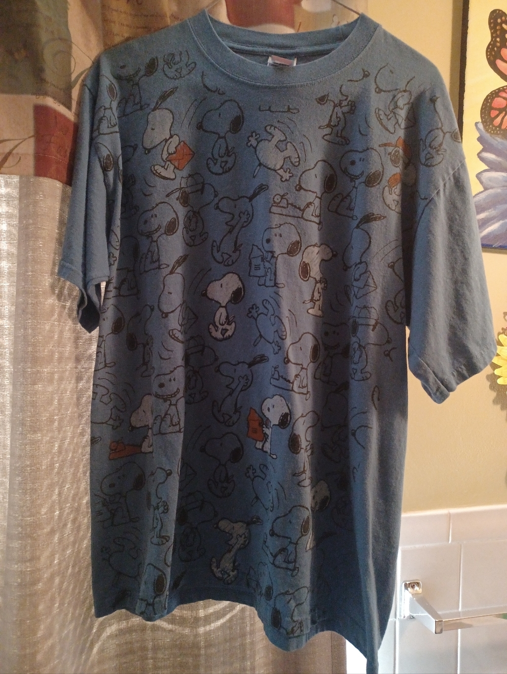 Peanuts Snoopy Graphic Short Sleeve Tee - Blue